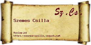 Szemes Csilla névjegykártya